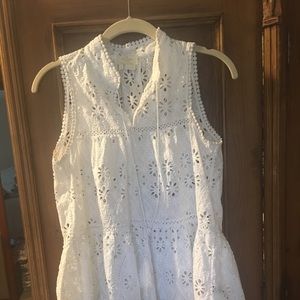 Kate Spade Eyelet sleeveless top